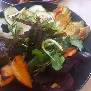 Rainbow bowl at Stem & Glory in London