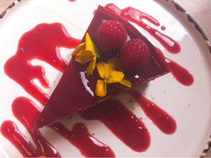 Cheese cake  at Stem & Glory in London