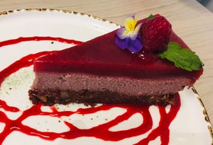 Raspberry Cheesecake at Stem & Glory in London