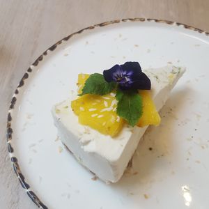 Pina colada dessert  at Stem & Glory in London