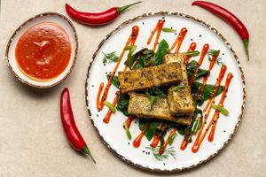 Sea Spiced Tofu at Stem & Glory in London