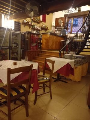 Downstairs dining area at Mezzaluna  in St Pauls Bay