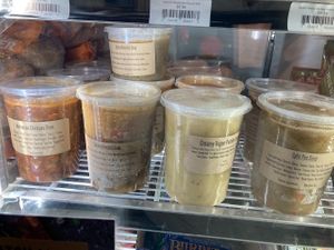 Prepared soups.  at Sage Mountain Natural Foods in Leavenworth