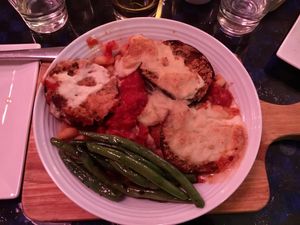 Eggplant Parmagiana  at Mezzo Italiano in Cambria