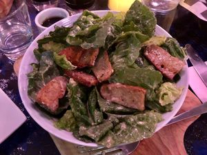 Caesar Salad with homemade croutons  at Mezzo Italiano in Cambria
