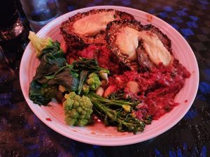 Eggplant parmesan at Mezzo Italiano in Cambria