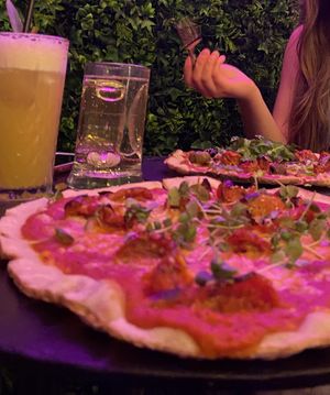 Vegan Garden and Margarita pizza at Bonne Santé in Plymouth