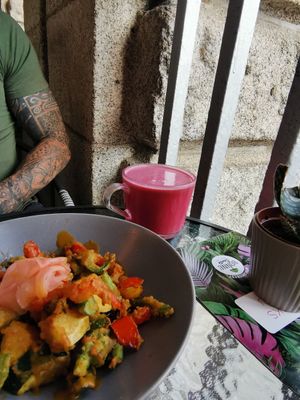 Vegetable tempura at Bonne Santé in Plymouth