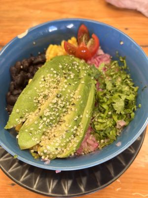 Quinoa bowl   at Amaranto in Tulum