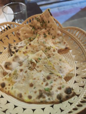 Aloo Paratha (vegan version) at Masala Indian Restaurant - Maybe closed in Battambang