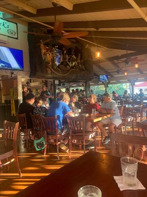 Part of the restaurant at 6:30 (sunset) at Captain Jack's in Lahaina