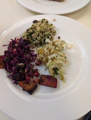 You can choose your own salad with the avo toast at Tin Roof Cafe - Langata in Nairobi