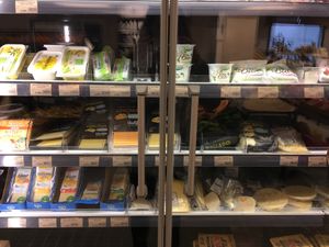 Cheese  at Organic Market - Urgell in Barcelona