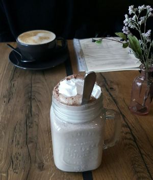 Manner waffles shake at Veg room in Berlin
