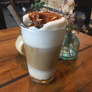 Pumpkin Spiced Latte at Veg room in Berlin