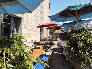 Outdoor seating at Yooji's Sushi - Kesselhaus in Winterthur