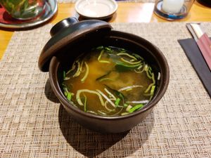 Small miso soup at Yooji's Sushi - Kesselhaus in Winterthur
