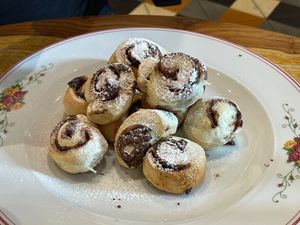 Choc Hazelnut Rosalach, warm and decadent  at Cafe Landwer - University Ave in Toronto