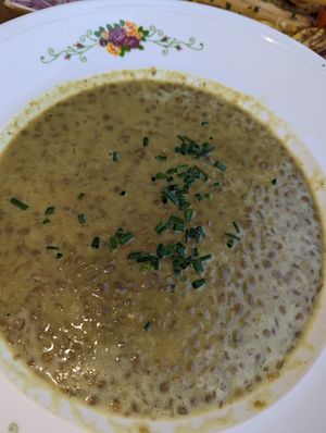 Lentil Soup at Cafe Landwer - University Ave in Toronto