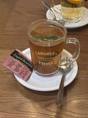 House blend tea  at Cafe Landwer - University Ave in Toronto