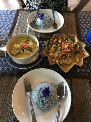 Coconut and Penang Curry - really nice! Remember to ask for spicy if you like it that way at Sea Gypsea in Koh Yao Noi