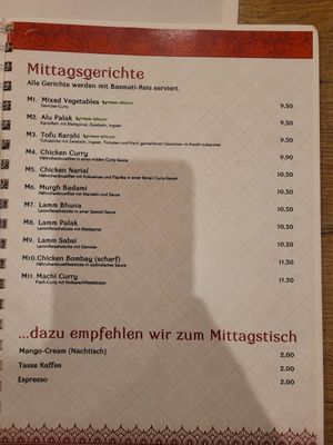  at Indian Tandoori in Mainz