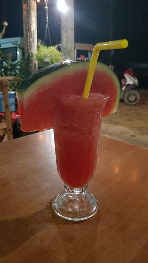 Watermelon shake... refreshing at Yawee in Koh Lanta