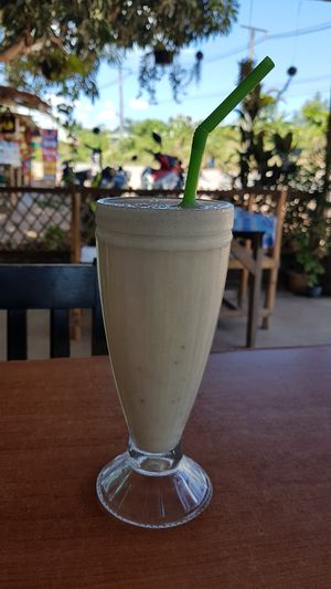 Banana shakes. I requested for almond milk and it was no problem at all. Delicious! at Yawee in Koh Lanta