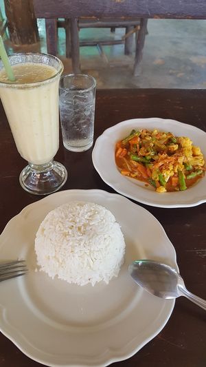 Paneng vegetables was really yummy at Yawee in Koh Lanta