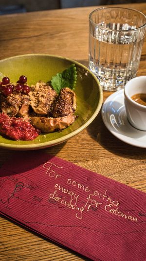 Oven baked apple (Special Christmas Menu) at Rataskaevu 16 in Tallinn