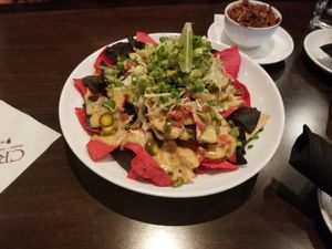 Vegan nachos at CRAVE in Roseville