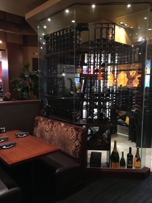 Wine room at CRAVE in Bloomington