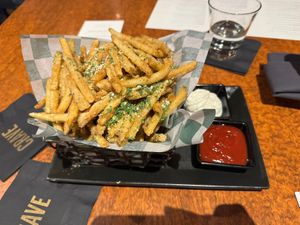 Vegan truffle parmesan fries   at CRAVE in Bloomington