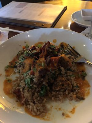 Vegan Moroccan meatballs! Delish! at CRAVE in Bloomington