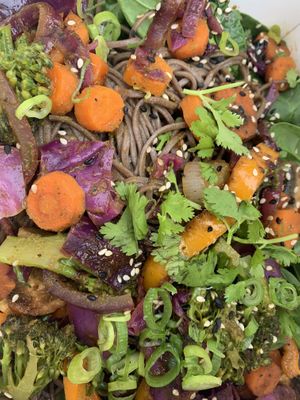 Soba with lime and ginger sauce  at Wildflower Cafe and Bakery in Arcata