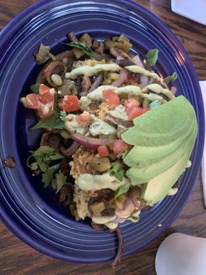 Cornbread creation   at Wildflower Cafe and Bakery in Arcata