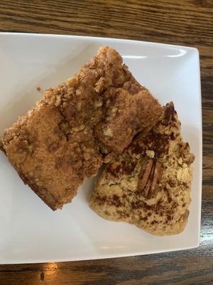 Coffee cake and ginger scone   at Wildflower Cafe and Bakery in Arcata