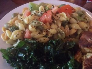 pat's mac and cheese at Wildflower Cafe and Bakery in Arcata