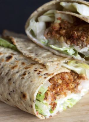 Taco wrap  at Criollo Chocolate Café in Drammen