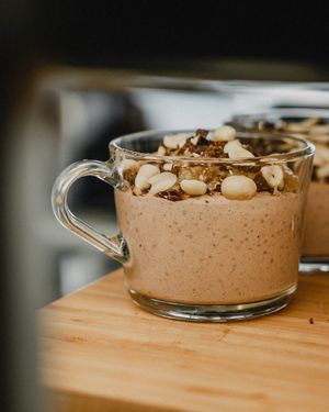 Snickers chia pudding at Criollo Chocolate Café in Drammen