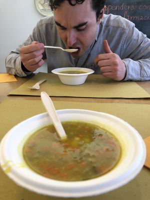 Lentil soup at Le Spighe in Venice
