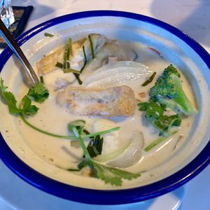 Tom kha soup at Tong Tara in Nelson