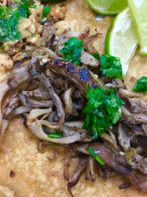 Mushroom taco at Plant Love Food in El Monte