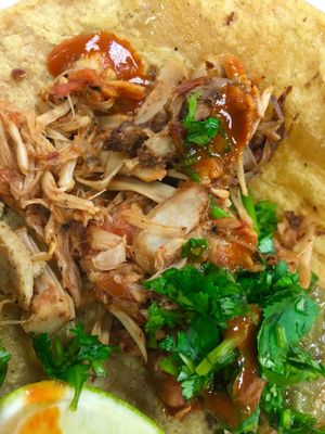 Jackfruit taco at Plant Love Food in El Monte