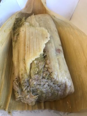 tamal verde at Plant Love Food in El Monte
