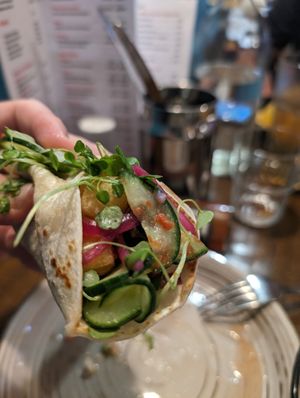 Potato taco at La Quattro in Whanganui