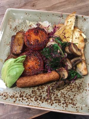 vegan breakfast  at The Emporium in Yeovil