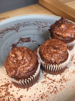 Chocolate and peanut butter cakes at The Emporium in Yeovil