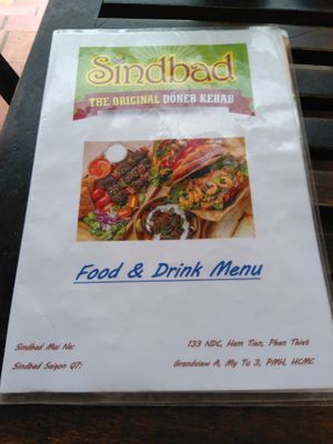 menu 4 at Sindbad in Mui Ne