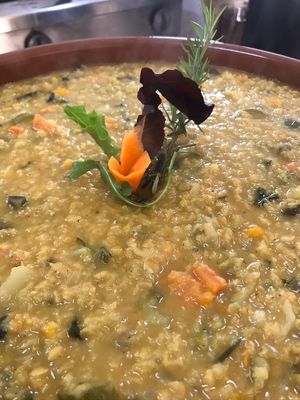 Risotto with shitake at Alaya Retreat Centre in Torrelles De Foix